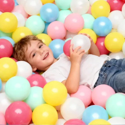 Miniatura 8 de GOGOSO Pelotas para niños pequeños, bolas de plástico para corralito de pelota, piscina, juego de bebé, pastel, sin BPA, no tóxico, juego pastel, a M