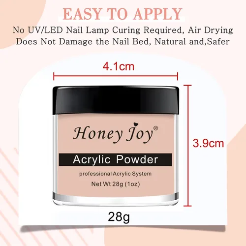 Miniatura 7 de Polvo acrílico profesional de 0.99 oz/caja de uñas acrílicas para uñas francesas color blanco transparente rojo desnudo para extensión de uñas