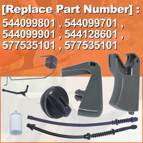 Miniatura 2 de Para Husqvarna 445 445E 450 450E para motosierra, kit de gatillo del acelerador, 544099801, 544099701, 544099901, 544128601, 577535101, 577535101