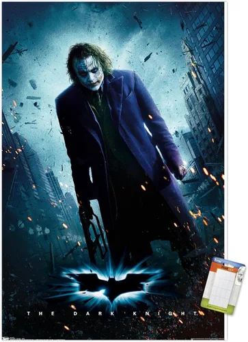 Miniatura 15 de Trends International DC Comics Movie - The Dark Knight - The Joker - Póster de pared de una hoja, 14.725 x 22.375 pulgadas, versión premium sin marco