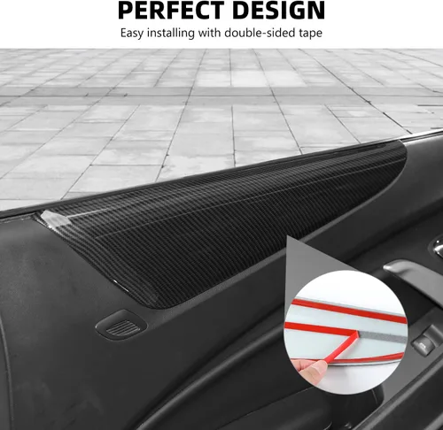 Miniatura 5 de RAZPOY Cubierta para reposabrazos de panel de puerta interior, moldura de panel de puerta interior compatible con accesorios interiores Chevrolet