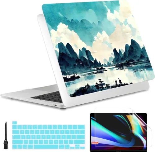 Miniatura 21 de Batianda Funda diseñada para el nuevo MacBook Pro M2 de 13 pulgadas, modelo A2338, versión 2022, carcasa protectora rígida ultrafina, antisucia
