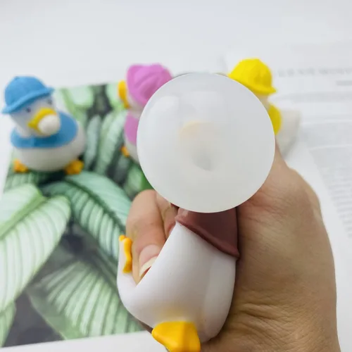 Miniatura 2 de 4 piezas de patos para apretar la bola de burbujas, juguetes para aliviar el estrés para niños y adultos, juguetes sensoriales para apretar, para 4