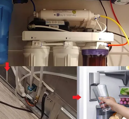 Miniatura 7 de Kit de línea de agua para refrigerador, kit de línea de agua extra larga de 49.2 pies para máquina de hielo del refrigerador, línea de agua con tubo
