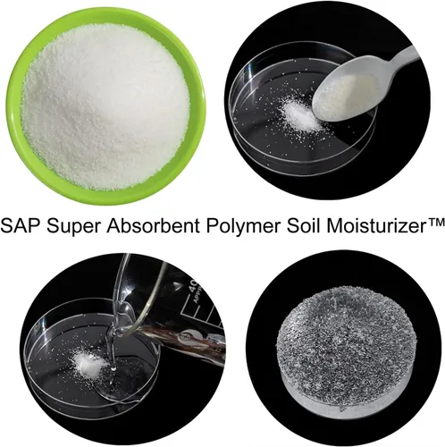 Miniatura 3 de Soil Vigor - Cristales de almacenamiento de agua – Corte el riego en un 50% Hidrogel de polímero súper absorbente para céspedes, jardines