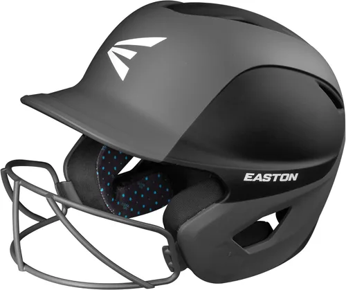 Miniatura 23 de Easton Casco de bateo Ghost con máscara Sóftbol de lanzamiento rápido Mate de dos tonos Múltiples estilos Negro/Blanco