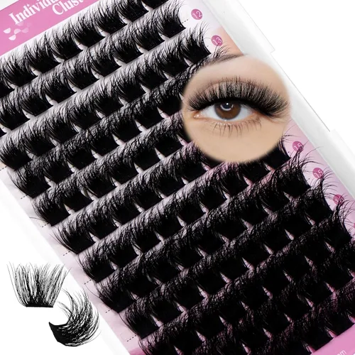 Miniatura 61 de Extensiones de pestañas individuales en grupo, bandeja mixta de volumen 3D, esponjosas, suaves, D rizadas, dramáticas, para colocar en casa