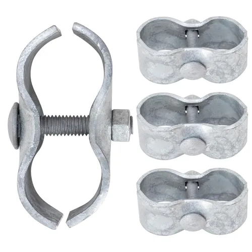 Miniatura 14 de VIVIDA Abrazaderas para perreras de perro de 1-3/8 pulgadas, paquete de 10 abrazaderas de panel de valla de eslabones de cadena, para tubo