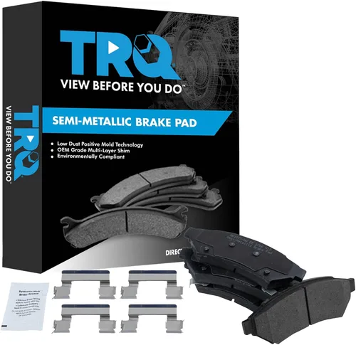 Miniatura 107 de TRQ Pastillas de freno delanteras semi metálicas compatibles con Ford Expedition 2018-2021 F-150 2018-2020 Lincoln Navigator 2018-2022
