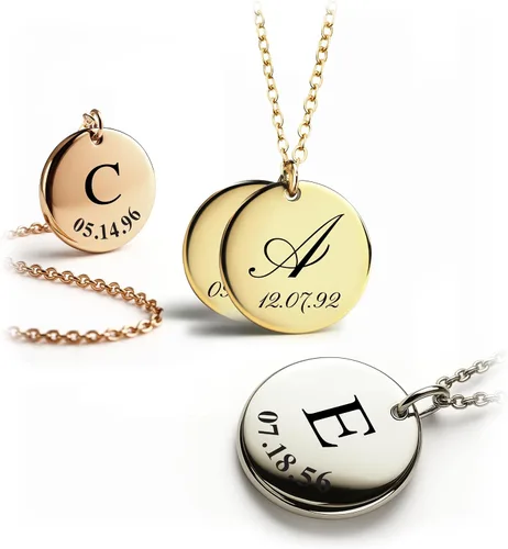 MignonandMignon Personalized Initial Necklace for Women, Gift for Mom, Custom Kids Name Jewelry, Unique Gifts for Teen Girls, Birthdays, and