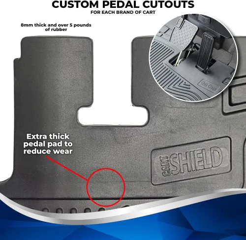 Miniatura 3 de Shield Family/Club Clean Golf Cart Floor Mat, New & Improved, Only Golf Car Mat to Meet 6 ASTM Standard for DS, TXT, RXV, Precedent, Yamaha & Icon