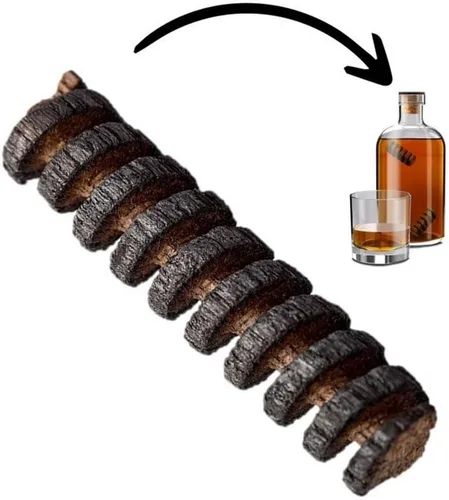 Miniatura 4 de Paquete de 2 espirales de infusión de roble de tostado medio plus para añejar whisky, vino, brandy o licores - Chips de roble para añejar whisky