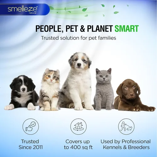 Miniatura 7 de SMELLEZE Desodorizador natural para eliminar olores de patio y hormigón: 50 libras. Los gránulos eliminan el olor a orina y heces de mascotas al