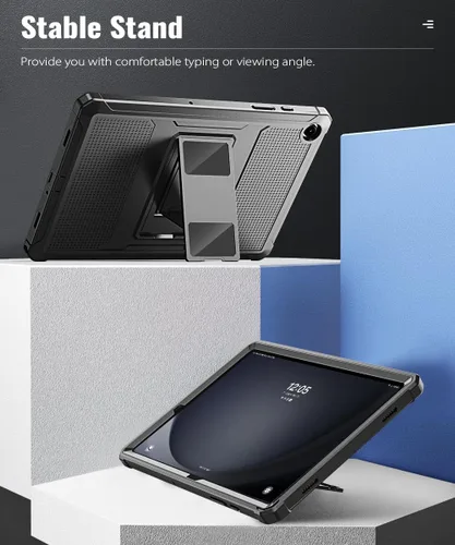 Miniatura 5 de MoKo Funda para Samsung Galaxy Tab A9 Plus/A9+ de 11 pulgadas 2023, a prueba de golpes de cuerpo completo resistente con protector de pantalla