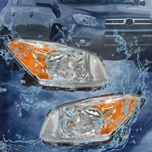 Miniatura 6 de Conjunto de faros halógenos para lado del conductor y del pasajero Reemplazo para RAV 4 2009 2010 2011 2012 Edición Limitada Versión de Japón
