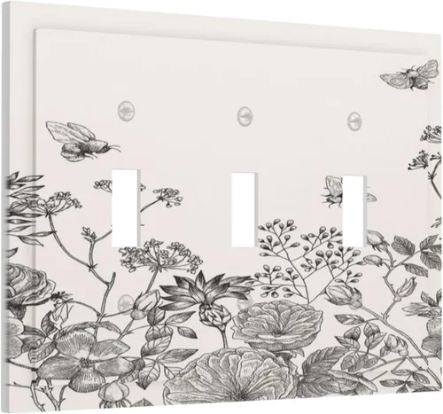 Miniatura 204 de Cubiertas Decorativas para Placas de Interruptor Abstracto Moderno de Mediados de Siglo Arco Boho Sol Dorado Hoja 1 Gang Placa de Pared Cubierta