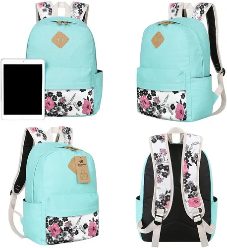 Miniatura 2 de Bluboon - Mochilas de lona 3 en 1 para niñas y adolescentes, juego de mochilas