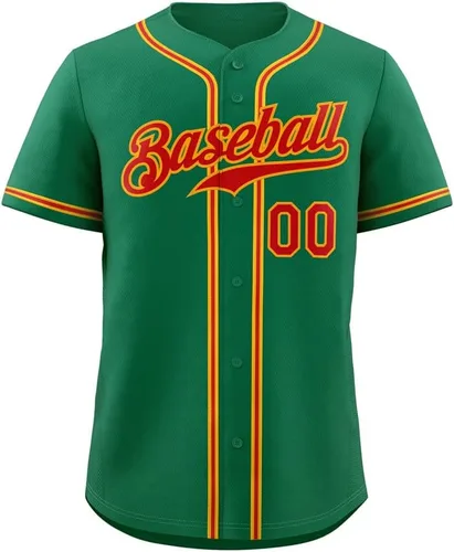 Miniatura 26 de Camisetas de béisbol personalizadas para hombres, mujeres, niños, camisetas con botones, personalizadas, número de nombre impreso o cosido
