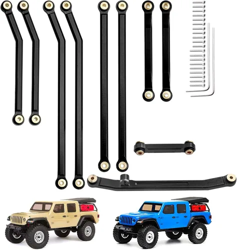 HobbyPark Juego de eslabones de alta liquidación Actualizaciones de barra de dirección para Axial SCX24 Gladiator AXI00005 Actualizaciones 1/24 RC