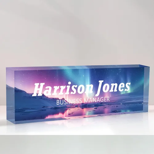 Miniatura 8 de Placa de nombre personalizada para escritorio, placa de nombre de escritorio personalizada, placa de nombre acrílica, accesorios de escritorio