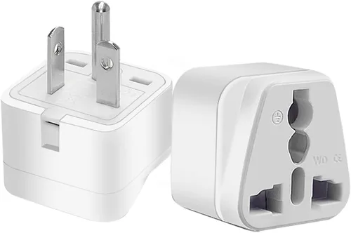 Miniatura 3 de 2 adaptadores de enchufe eléctrico estadounidense NEMA 6-20P, adaptador de enchufe NEMA 6-20P, enchufe de 3 pines a enchufe universal de 3 agujeros