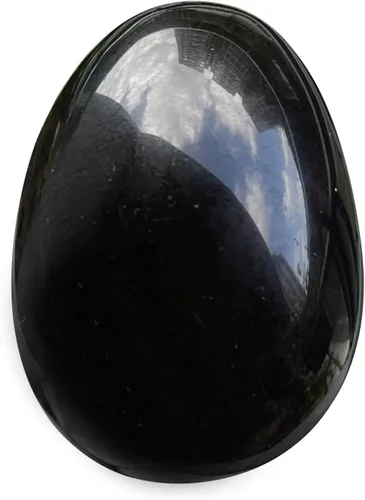 Miniatura 11 de Huevo de piedra pulida para el día de Pascua, palma/bolsillo/preocupación Enegry de cristal curativo, figura Fengshui, piedra lunar de 1.8 x 1.3