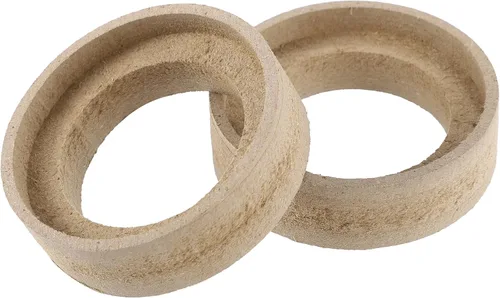 Miniatura 4 de uxcell 4 anillos espaciadores de montaje de subwoofer universales de 1 pulgada de madera maciza beige