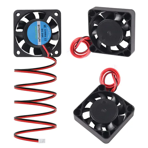 Miniatura 5 de 6 unids 4010 ventilador 24V 3D impresora ventilador de enfriamiento 1.575x1.575x0.394 in mini ventilador sin escobillas con terminal de 2 pines