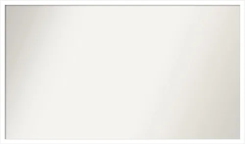 Miniatura 457 de Amanti Art Espejo de baño blanco para sobre el fregadero, 32 x 45 pulgadas, espejo de tocador rectangular blanco esbelto, marco de madera moderno