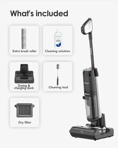 Miniatura 13 de Aspiradora inalámbrica Tineco Floor ONE S7 FlashDry Smart para seco y húmedo, tiempo de ejecución prolongado, ideal para desordenes pegajosos