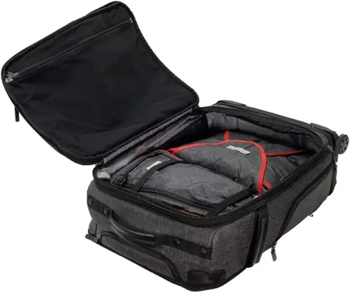 Miniatura 7 de ONLI TRAVEL Revolution Expandible Spinner Cabe debajo de la mayoría de los asientos del avión. Expandible, con dos bolsillos laterales., Negro -, De