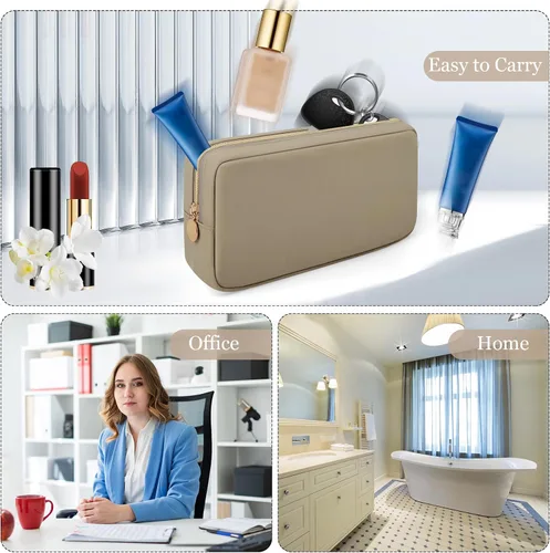 Miniatura 5 de XSUIOY Bolsa de maquillaje de viaje para bolso, bonita bolsa de maquillaje preparada para cosméticos, bolsa organizadora para mujeres, bolsa