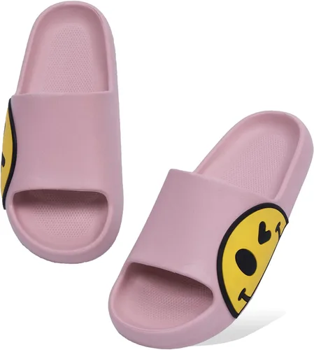 Miniatura 13 de Sandals for Girls and Boys,Mens Slippers Sandals for Women,EVA Anti-Slip Indoor & Outdoor Kids Slippers Smile Face Open Toe Spa Bath Pool Gym House