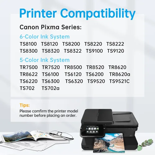 Miniatura 2 de Paquete de 3 cartuchos de tinta negra 281 de repuesto para Canon CLI-281XXL 281XL 281 XXL BK para Canon Pixma TR8520 TS6120 TS6220 TS6320 TR7520