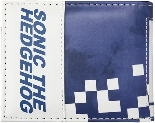 Miniatura 2 de Sonic The Hedgehog Main Character - Cartera plegable azul para hombre, Azul