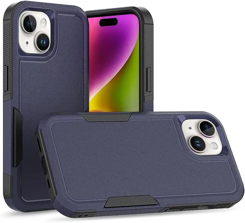 Miniatura 35 de Funda WOGROO para iPhone 8 Plus, iPhone 7 Plus de 5.5 pulgadas, funda protectora para teléfono a prueba de golpes, fuerte y duradera, color negro
