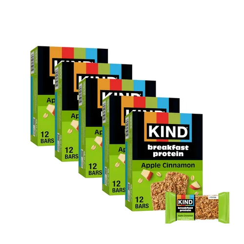 Miniatura 9 de KIND - Barras de proteína para el desayuno, mantequilla de almendras, snacks saludables, libres de gluten, con 8g de proteína, 30
