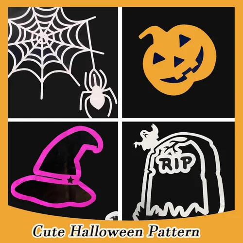 Miniatura 8 de Paquete de 3 manteles de tela de araña de Halloween de plástico, 54 x 108 pulgadas, manteles rectangulares desechables para decoración de fiesta