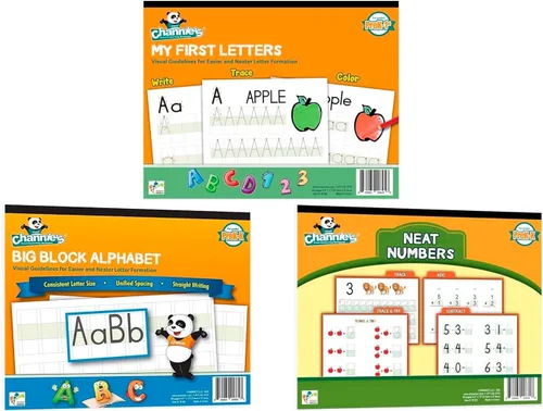 Miniatura 13 de Channie's Cuaderno de trazado de alfabeto y escritura para niños, práctica de escritura a mano visual y libros de trabajo de narración, 80 páginas