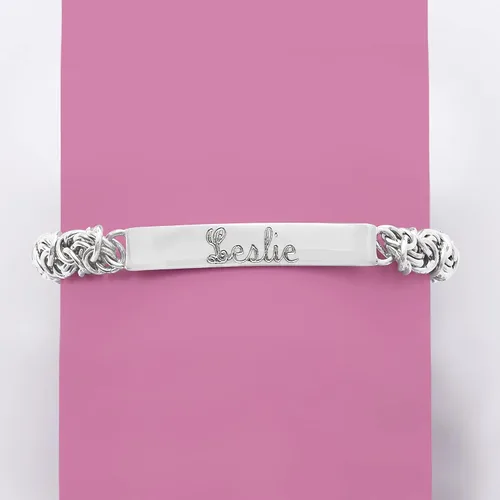 Miniatura 4 de Ross-Simons Italian Sterling Silver Byzantine Bar Bracelet