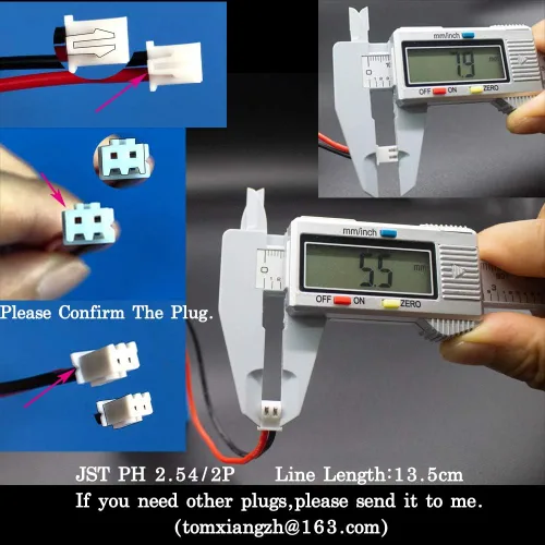 Miniatura 3 de Batería recargable de iones de litio – VIDAR 7.4V 8800mAh batería de iones de litio de alta capacidad con enchufe JST PH2.54/2P (personalizable)