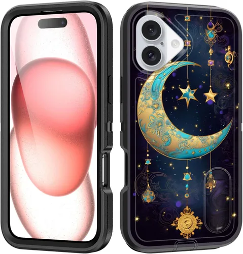 Miniatura 86 de Funda para iPhone Air con soporte integrado, a prueba de golpes, polvo y caídas, 3 capas, grado militar, funda protectora para iPhone Air de 6.5