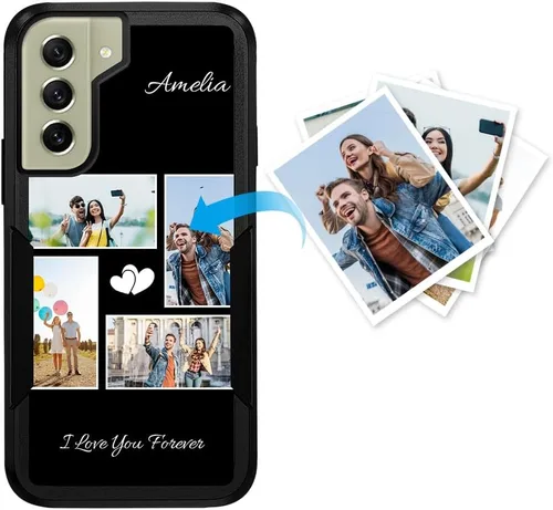 Miniatura 56 de Funda protectora personalizada para Samsung Galaxy S22 Ultra 5G (versión 2022), funda protectora de doble capa resistente con múltiples fotos, a