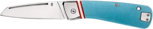 GERBER GEAR 31-003723 Cuchillo de bolsillo plegable Straightlace, hoja de borde fino de 2.9 pulgadas, azul
