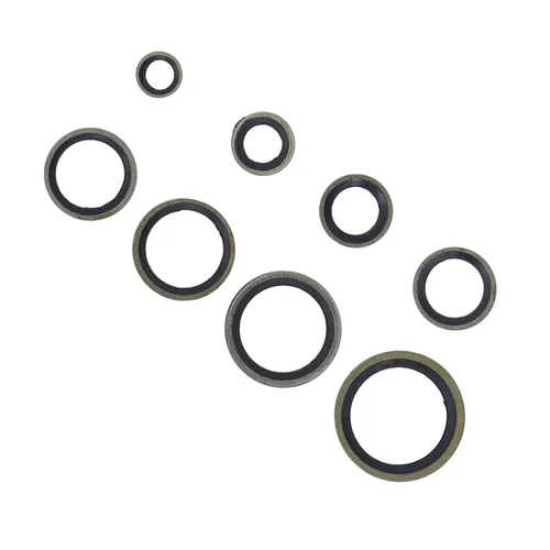 Miniatura 9 de Kit surtido de arandelas de sello de aceite, 110 piezas de 8 tamaños, anillos de sello de aceite M6 M8 M10 M14 M16 M20 Junta de aceite de sello