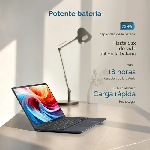 Miniatura 5 de ASUS Zenbook 14 AI PC portátil con pantalla táctil, Intel Ultra 9 285H, 32GB DDR5, 1TB SSD, 14" FHD+ OLED, 16-Core (> i9-13900H), retroiluminación