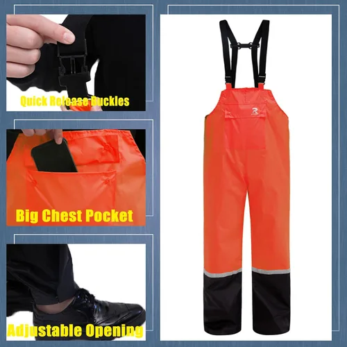 Miniatura 17 de RainRider Trajes impermeables y transpirables para hombres - Abrigo de lluvia Oxford duradero con pantalones