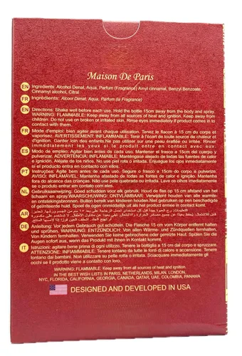 Miniatura 4 de Maison de Paris Colonia Unisex 3.4 onzas líquidas Eau de Parfum Spray