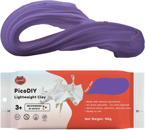 Arcilla ligera - Arcilla de secado al aire, ultra ligera y suave, segura y no tóxica, moldeable y flexible, arcilla de modelado para figuras de