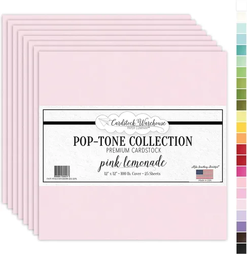 Miniatura 20 de Cardstock Warehouse Pop Tone Banana Split Yellow - 12 x 12 pulgadas - 100 libras / 9.52 oz/m² de papel de cartulina mate premium - 25 hojas